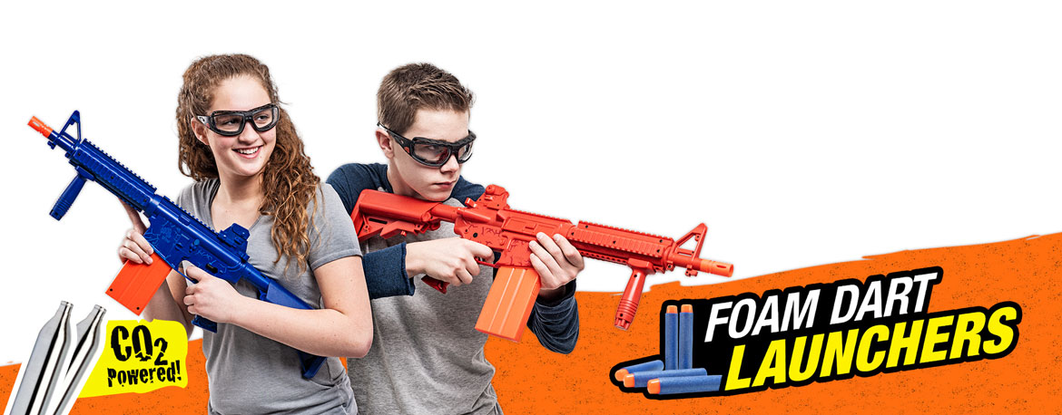 CO2 Powered Foam Dart Launcers